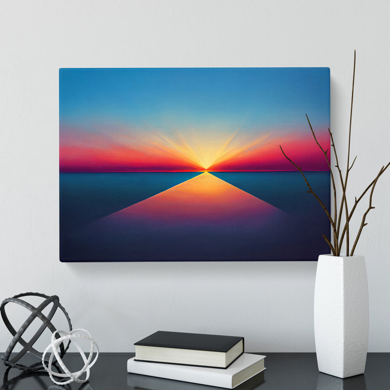 Modern Sunset Vol.3 Abstract - Wrapped Canvas, 35cm H x 50cm W x 3cm D