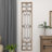 Wood Distressed Ornamental Panel Scroll Cream Wall Decor with Bronze Metal Wire Details