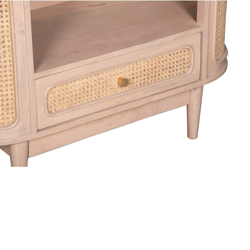 Valencia 165cm H x 90cm W Solid Wood Standard Bookcase