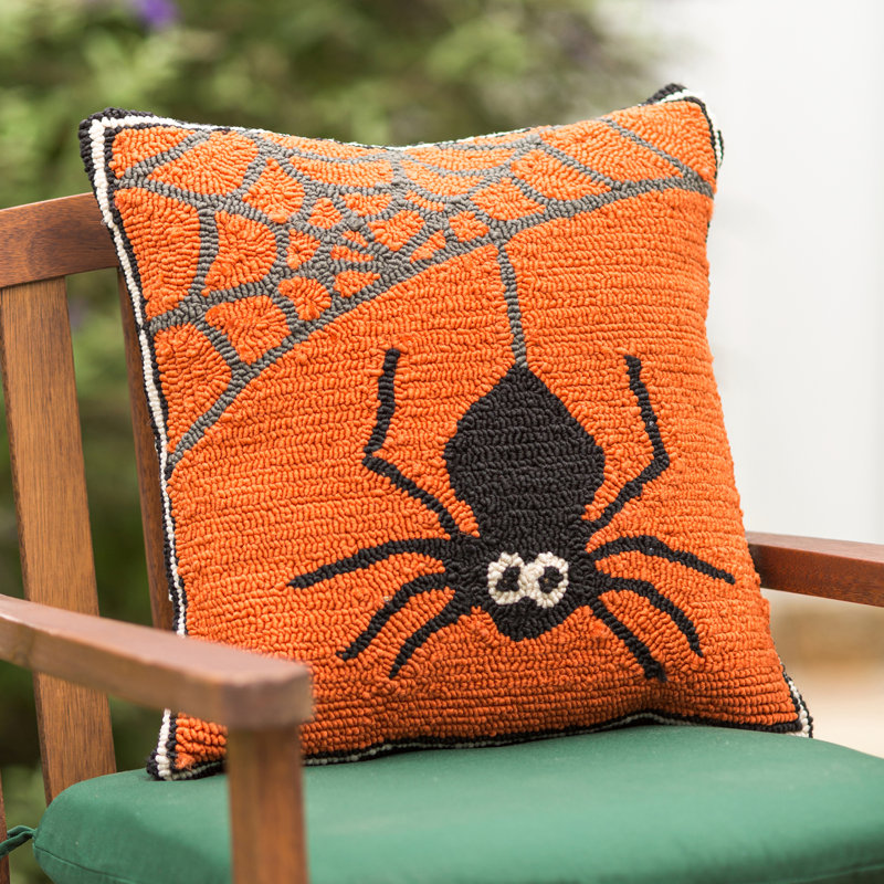  Housse et housse de coussin carré en toile d'araignée lumineuse