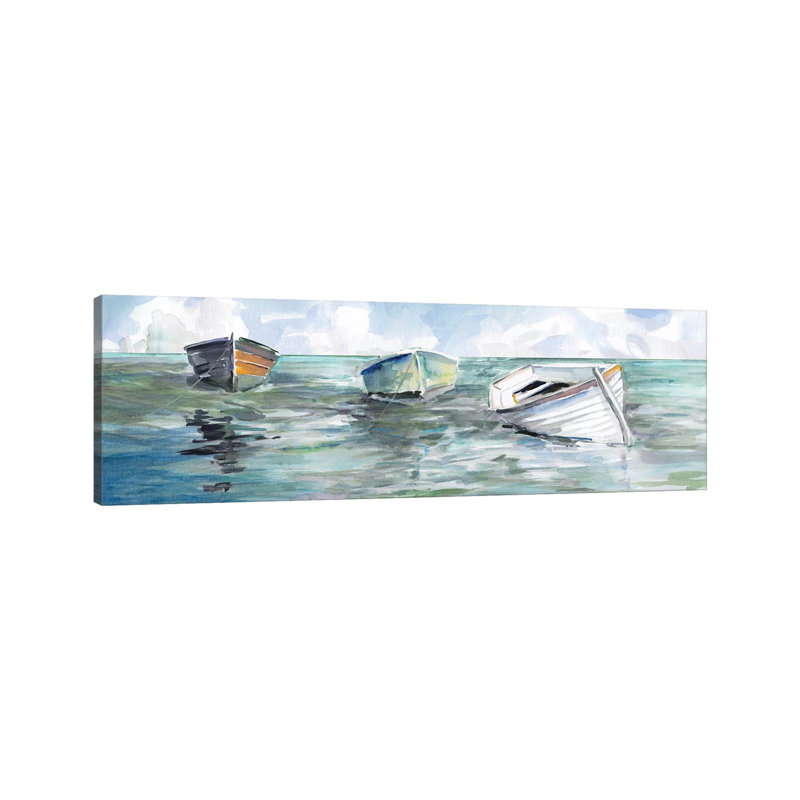 Caught at Low Tide I by Carol Robinson - Wrapped Canvas Panoramic Painting Print, 152.4 cm H x 50.8 cm W x 3.175 cm D