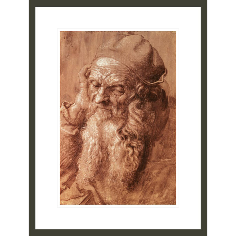 Portrait d'un homme de quatre-vingt-treize ans par Albrecht Dürer - Impression Giclée encadrée, H 21,75 po x l 16,47 po