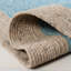 Tapis en laine / coton tissé à la main Mccall en beige / bleu-733657011