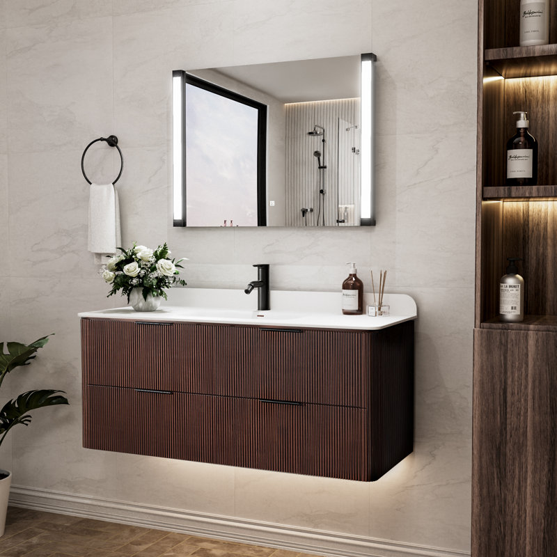 32"W X 24"H 270° Pivot LED Bright Light Mirror Adjustable Colour Temperature & Dimmable Brightness Memory Function, 24" x 32"