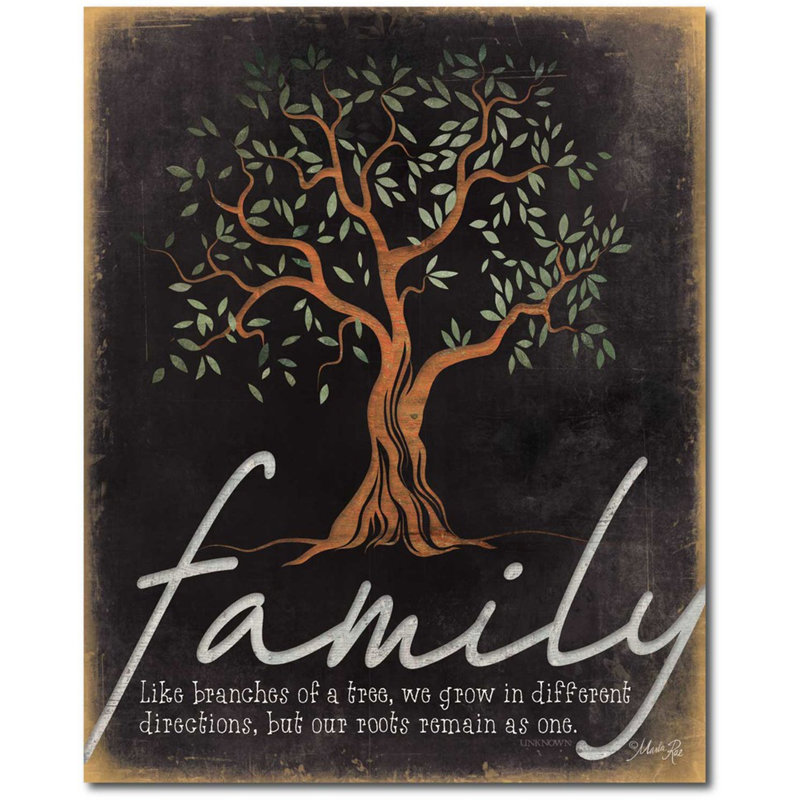 « family tree », impression sur toile tendue