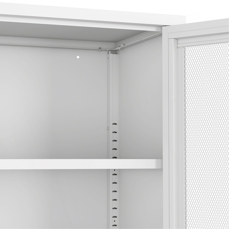 Amelia 32" Metal Accent Cabinet, White