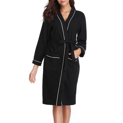 Robart Waffle Above Knee Bathrobe