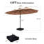 Parasol de marché rectangulaire très grand avec base 13 pi x 8 pi-1325291137-1328685040