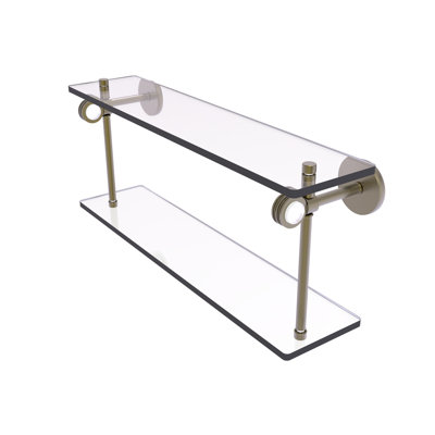 Margolis 2 Piece Glass Tiered Shelf
