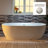 72'' x 35.375'' Freestanding Acrylic Double Ended Bathtub with Wide Rim,  - Available in Glossy White/Black, with 5 Finish Options for Trim-89730981-109946885
