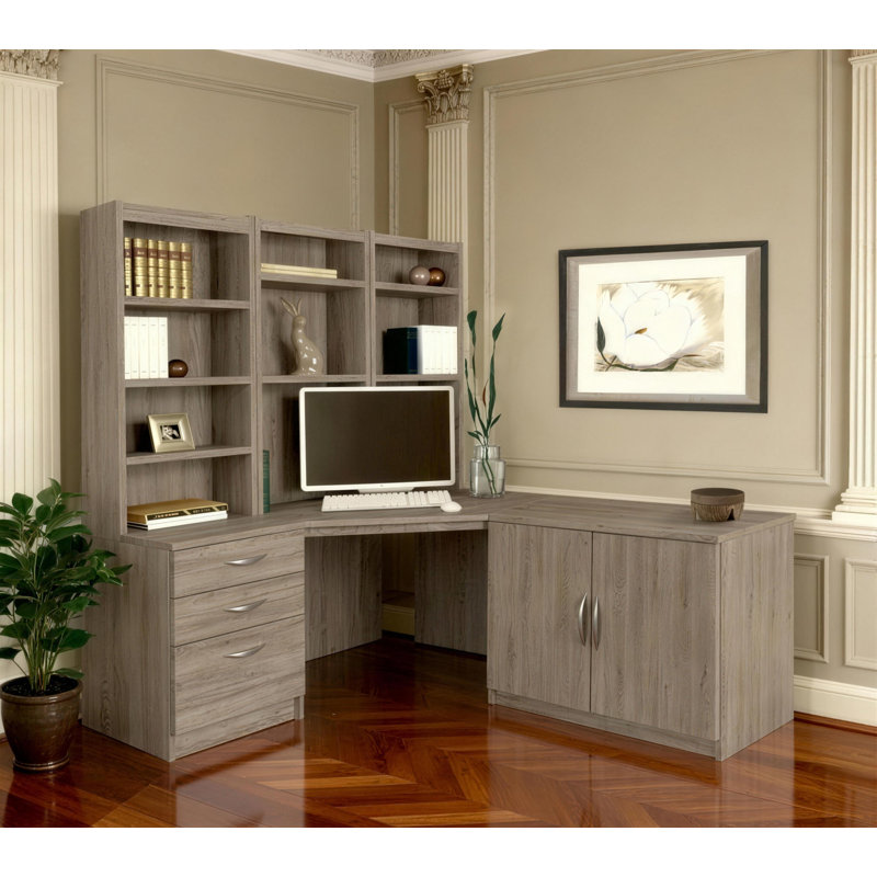 Neeley Modular Computer Desk, Gray