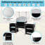 Table d'appoint pliante en acier inoxydable Neleah