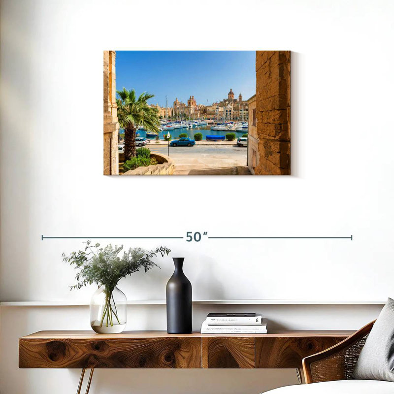 Gillard Street à Senglea Marina, H 20 po x l 30 po