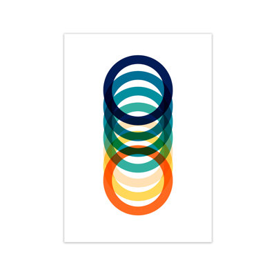 Mid Century Rings Original - Print