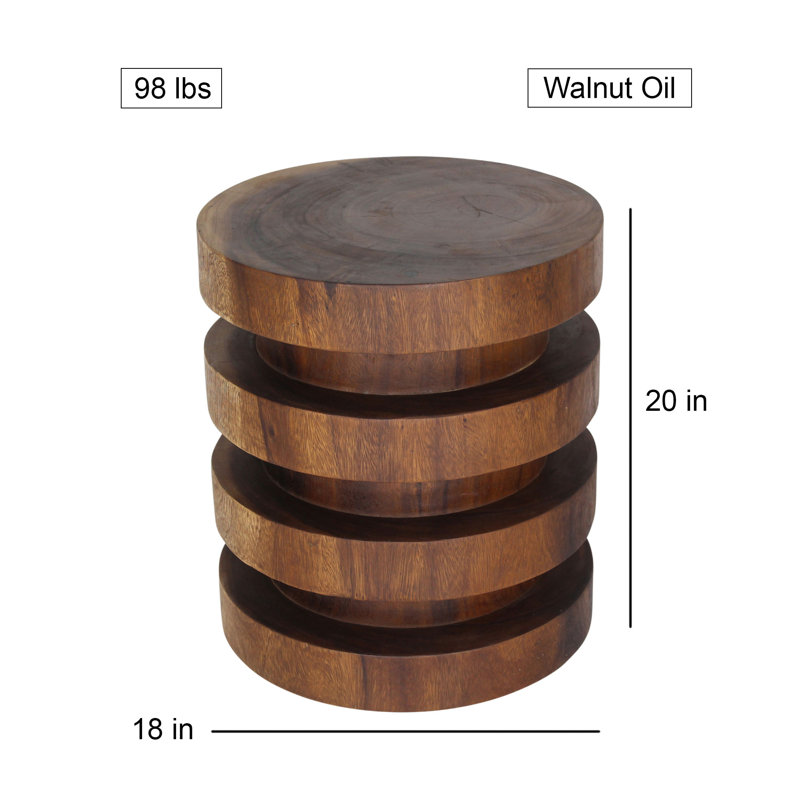 Hardisty Solid Wood End Table