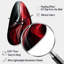 Horloge murale abstraite rouge et noire abstraite VI - Vagues-104238533
