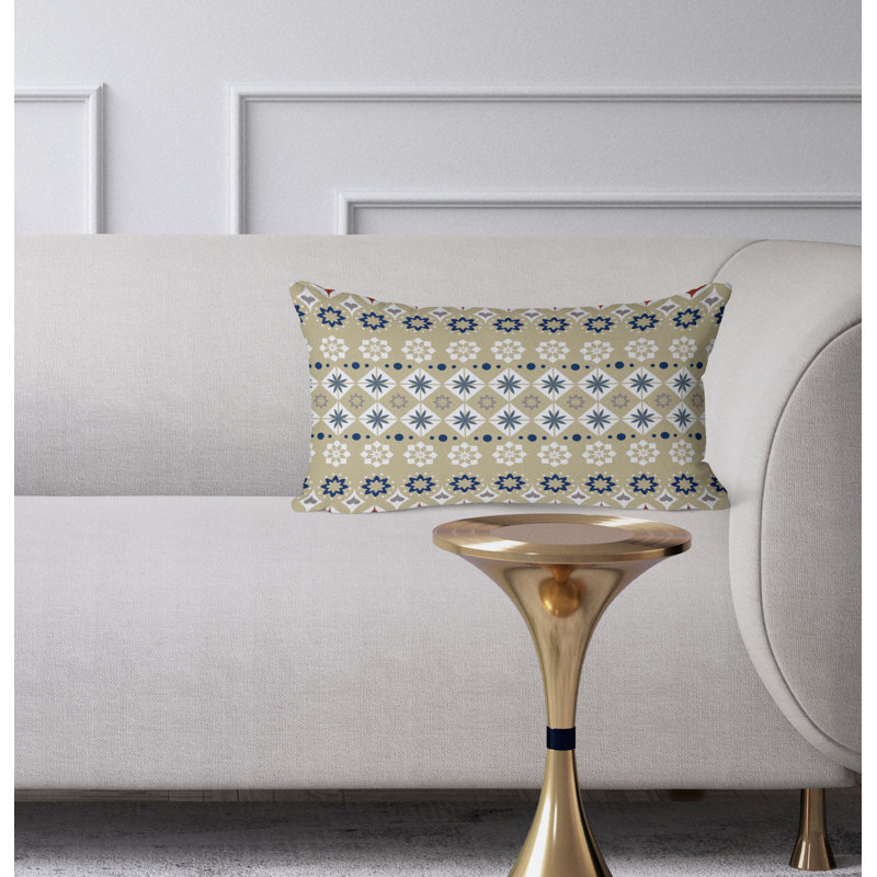 Coussin Shape Synergy, Bleu / Crème