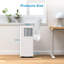 Climatiseur portatif de 8 000 BTU, refroidit les pièces jusqu'à 350 pieds carrés, unité 3-en-1 avec modes ventilateur et déshumidificateur, comprend une télécommande, une minuterie 24H, un ensemble facile à installer et des roulettes pour le bureau de la chambre à coucher