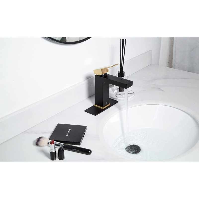 Vessel Sink Faucet, Single Hole Bowl Sink Faucet Tall Bathroom Faucet Single Handle With Pop Up Drain Assembly
