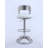 Huckeba Oval Metal-Back Adjustable Height Stool
