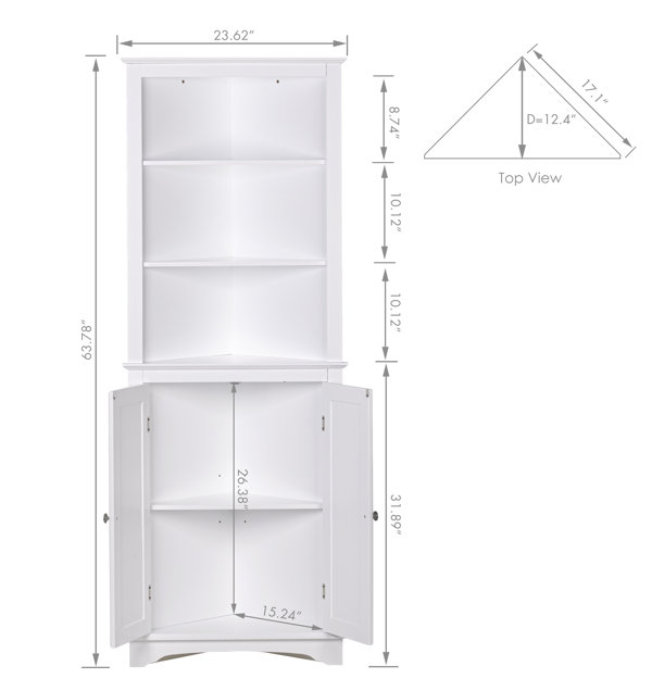 McCusker Modern Bathroom Storage Cabinet with Drawers – GDFStudio