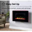 Dimplex Toluca Deluxe Optiflame Wall Fire with Choice of Fuel Beds & Colours, Bluetooth Speaker, 82cm W