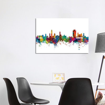 Lugano, Switzerland Skyline by Michael Tompsett - 1 Piece Wrapped Canvas Wall Art
