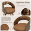 Tabouret de comptoir pivotant moderne de 26 po avec cadre en bois cintré-572163347