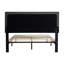 Lit avec tête de lit tapissier moderne, sans sommier tapissier, base en lattes de bois pour plus de solidité, tête de lit à boutons facile à assembler, ressort nécessaire, ensemble de soutien dorsal
-121015953-121015956