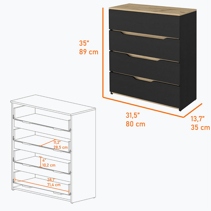 Ensemble de chambre à coucher Wenona