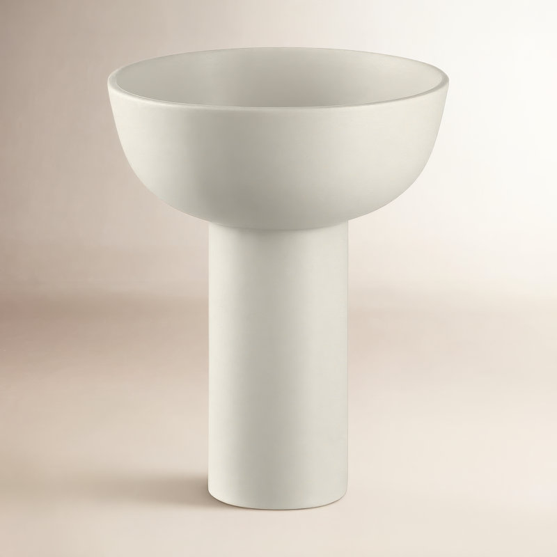 MIYABI Japanese Ceramic Table Vase 8.3", Moonbeam