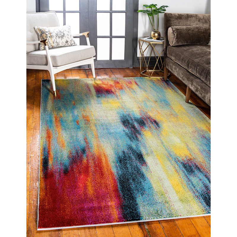 Tanguay Abstract Indoor Rug, Rectangle 9' x 12'