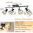 Munch 23.8'' 4 -Light Rail Track Kit with Dimmable and Adjustable Head