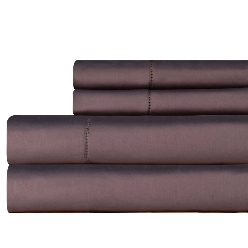Celeste Home 610 Thread Count Long Staple Cotton Pillow Cases, Standard, Cream