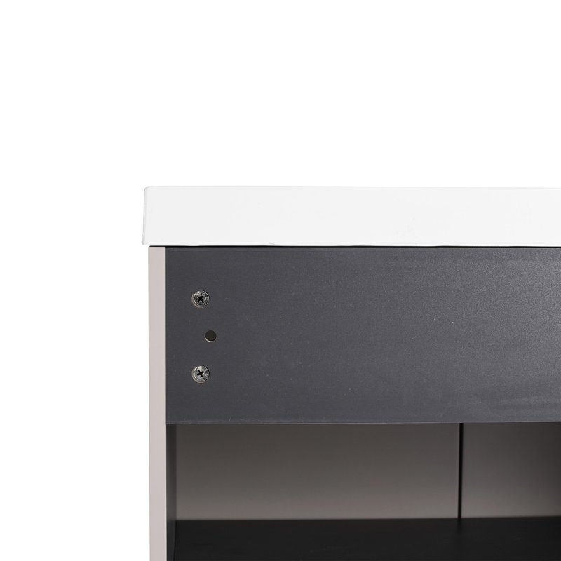 Meuble-lavabo moderne 30 po kaki - Accessoire de porte à fermeture en douceur avec option de rangement