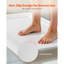 Bac à douche, base de douche à seuil simple L 60 po x l 30 po, base de douche rectangulaire en acrylique et PVC blanche, bases de bac de douche antidérapantes avec bonde et couvercle pour salle de bain, emplacement pour drain à droite-129940166