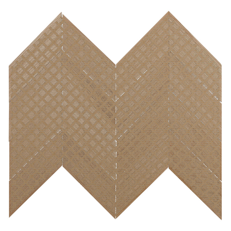 Carreau de mosaïque murale en bois Heritage, l 11 7/8 po x H 11 7/8 po x P 1/2 po