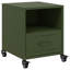 Ameara 36cm W Steel Bedside Table-1826630100