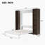 Grand lit escamotable mural avec portes de rangement-920811764