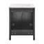 Meuble-lavabo noir mat 24 po Avallon