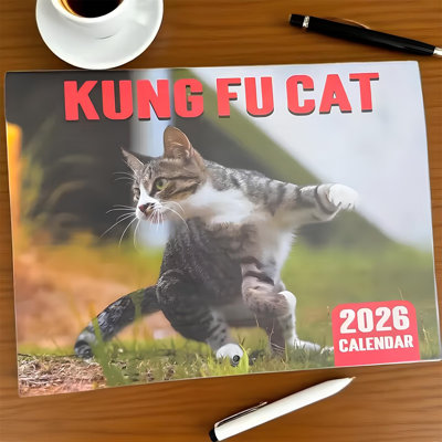 2026 Kung  Wall Calendar Funny Calendar