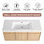 Meuble-lavabo flottant simple 48 po avec plateau en résine