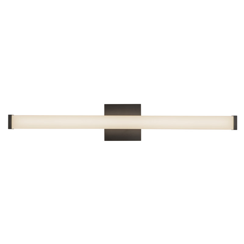 Geri 30-in Black dimmable LED Wall Sconce, Matte Black