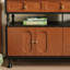 Buffet en bois brun et noir