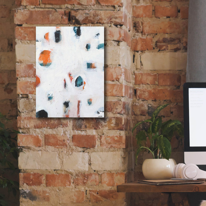 «Out Over There 2» par Jan Weiss, art mural sur toile, H 16 po x l 12 po x P 0,75 po