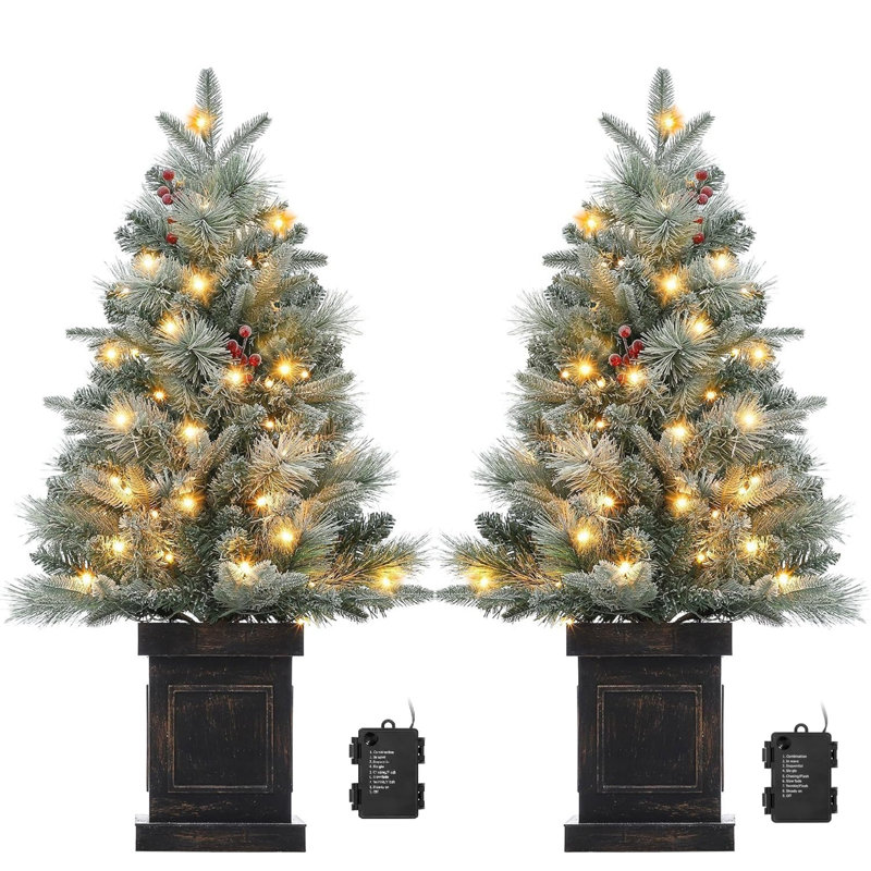 3' H Lighted Artificial Christmas Tree