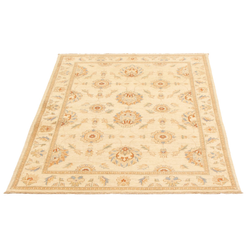 Tapis ivoire Peshawar Oushak 4 pi 10 po x 6 pi 8 po