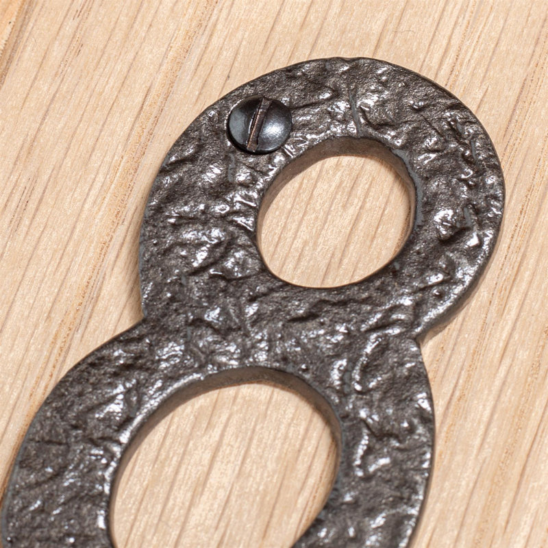 7.8cm H Iron House Number