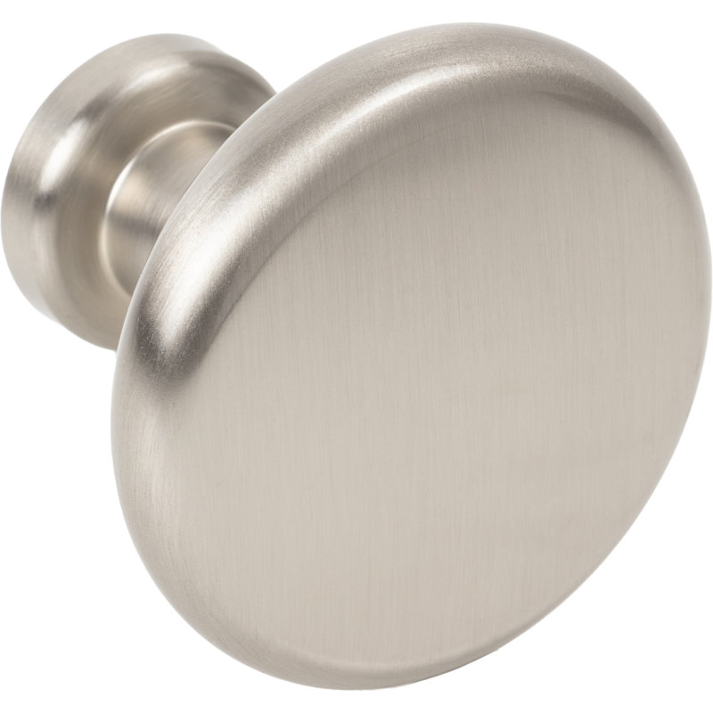 Weser 1-3/8" Diameter Mushroom Knob, Satin Nickel