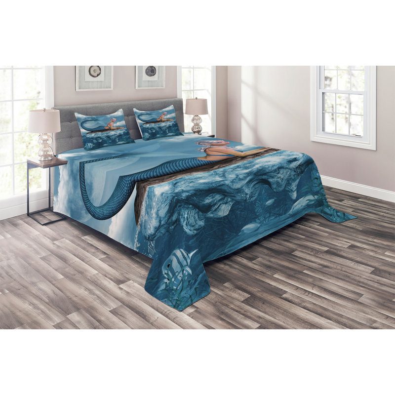 Coverlet, King Bedspread + 2 Shams